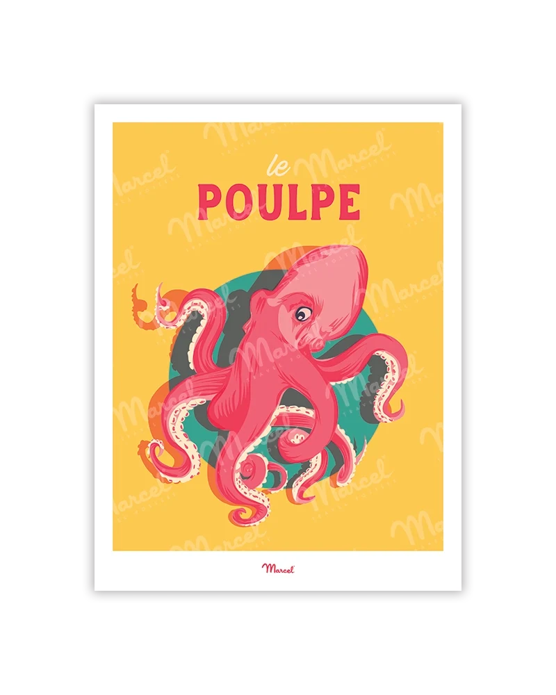 Carte postale Travel Color "Le Poulpe"