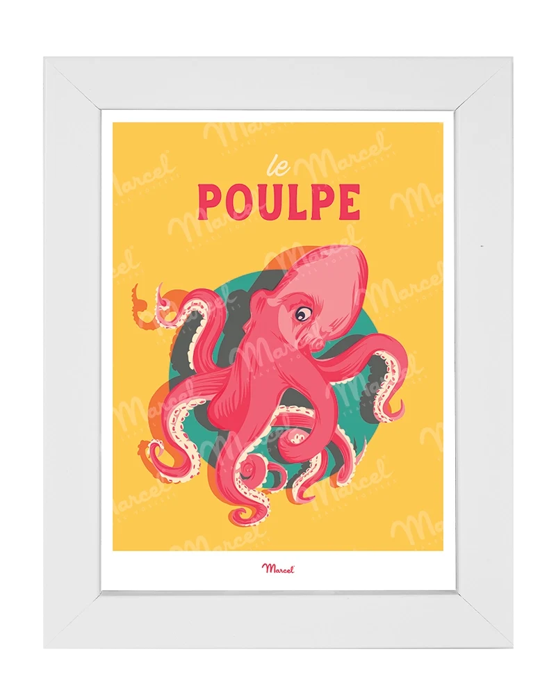 Carte postale Travel Color "Le Poulpe"