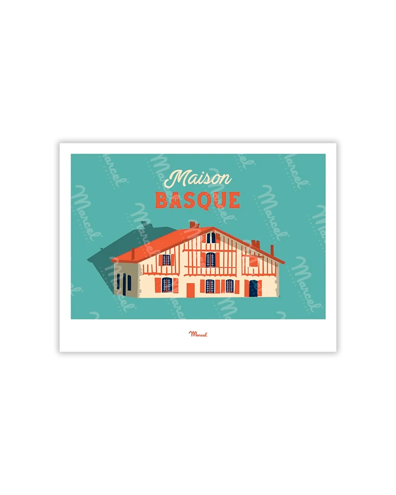 Carte postale Travel Color "Maison Basque"