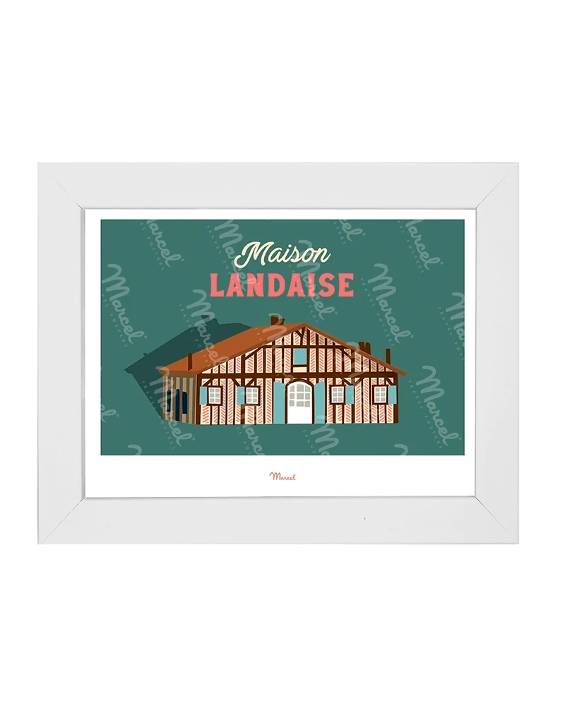 Carte postale Travel Color "Maison Landaise"