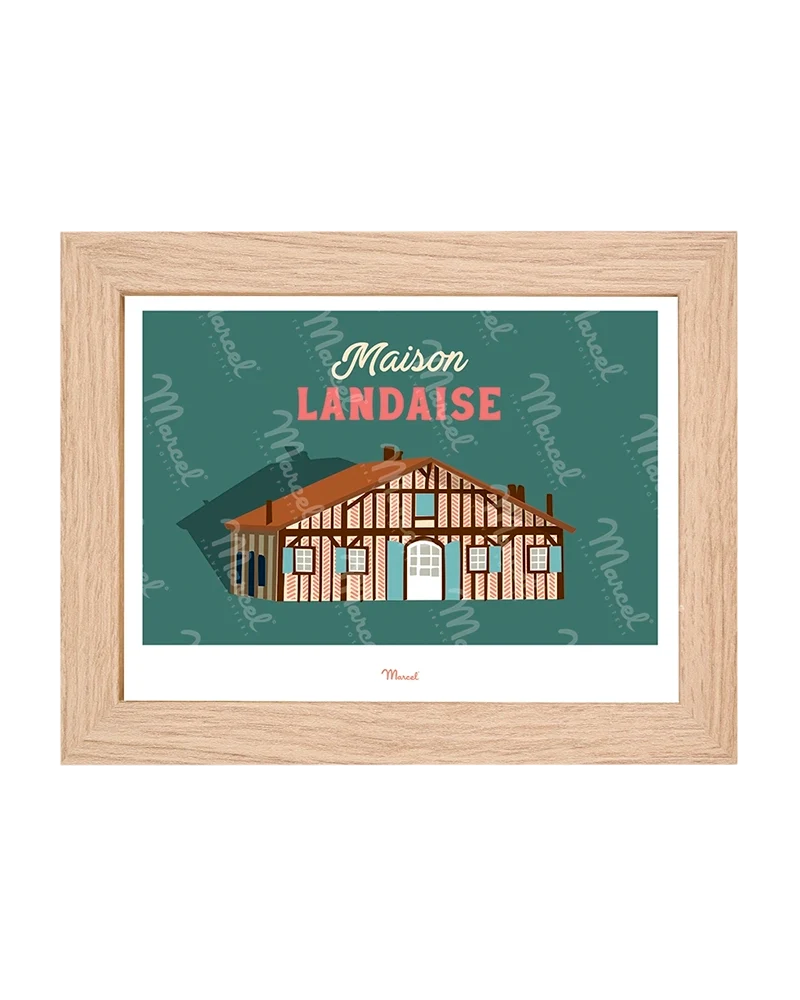 Carte postale Travel Color "Maison Landaise"