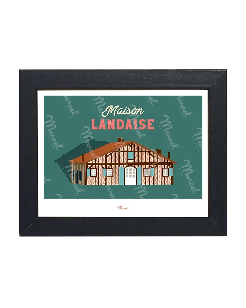 Carte postale Travel Color "Maison Landaise"