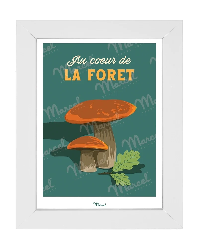 Carte postale Travel Color "Champignon au coeur de la forêt"