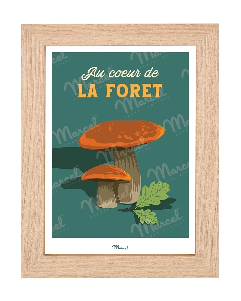 Carte postale Travel Color "Champignon au coeur de la forêt"