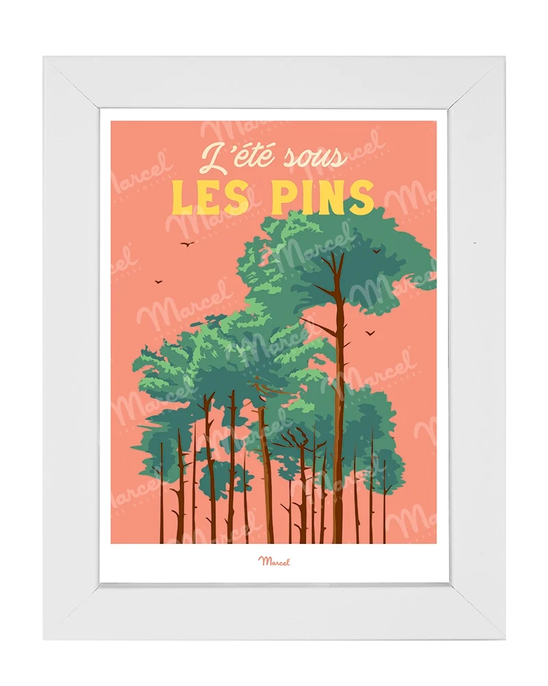 Carte postale Travel Color "L'été sous les Pins"