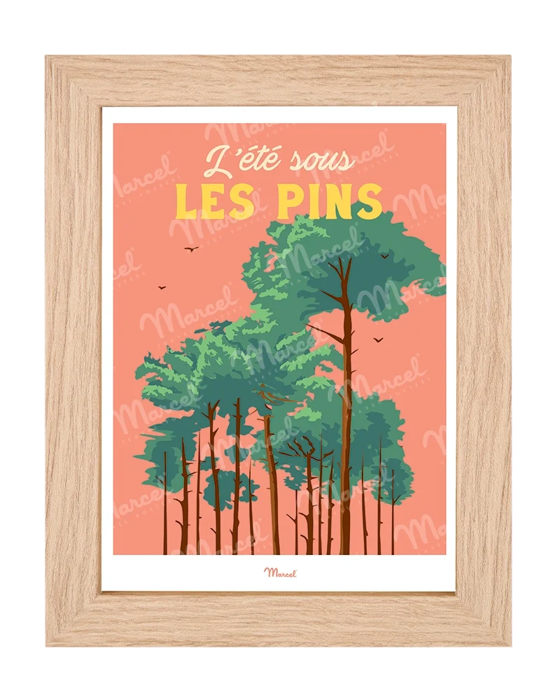 Carte postale Travel Color "L'été sous les Pins"