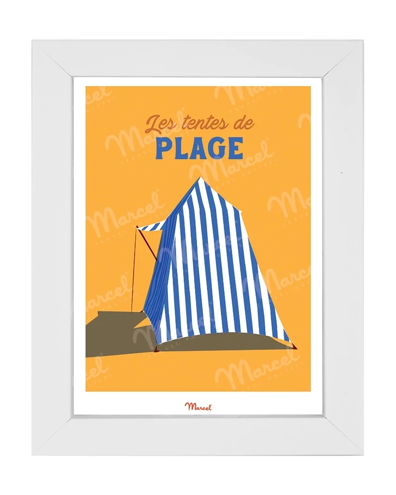 Carte postale Travel Color "Les Tentes de Plage"
