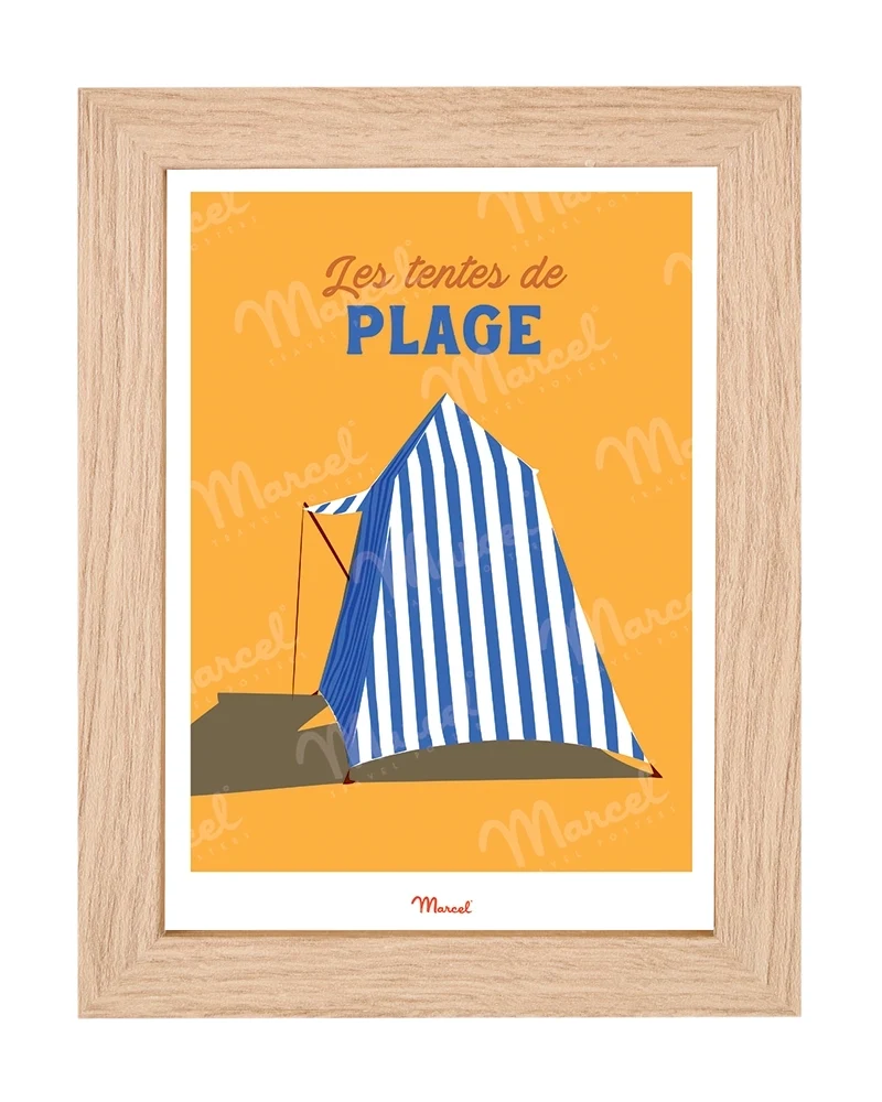 Carte postale Travel Color "Les Tentes de Plage"