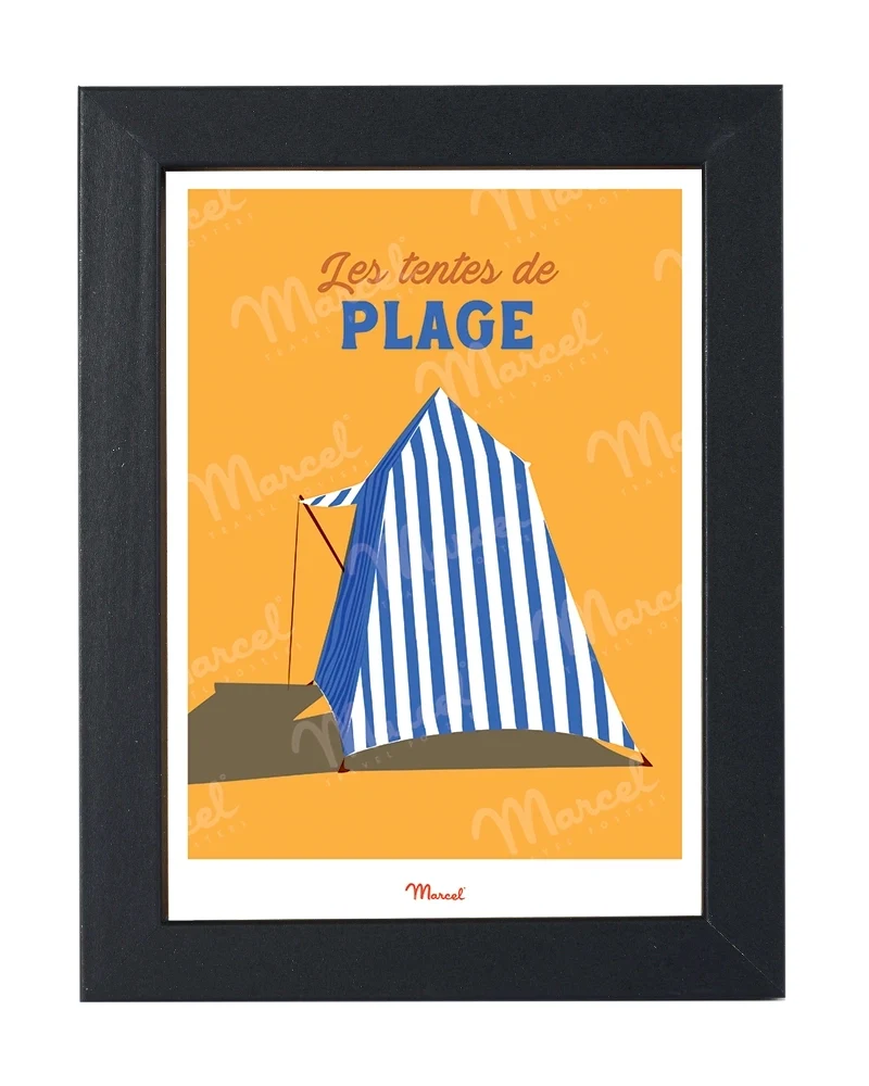 Carte postale Travel Color "Les Tentes de Plage"