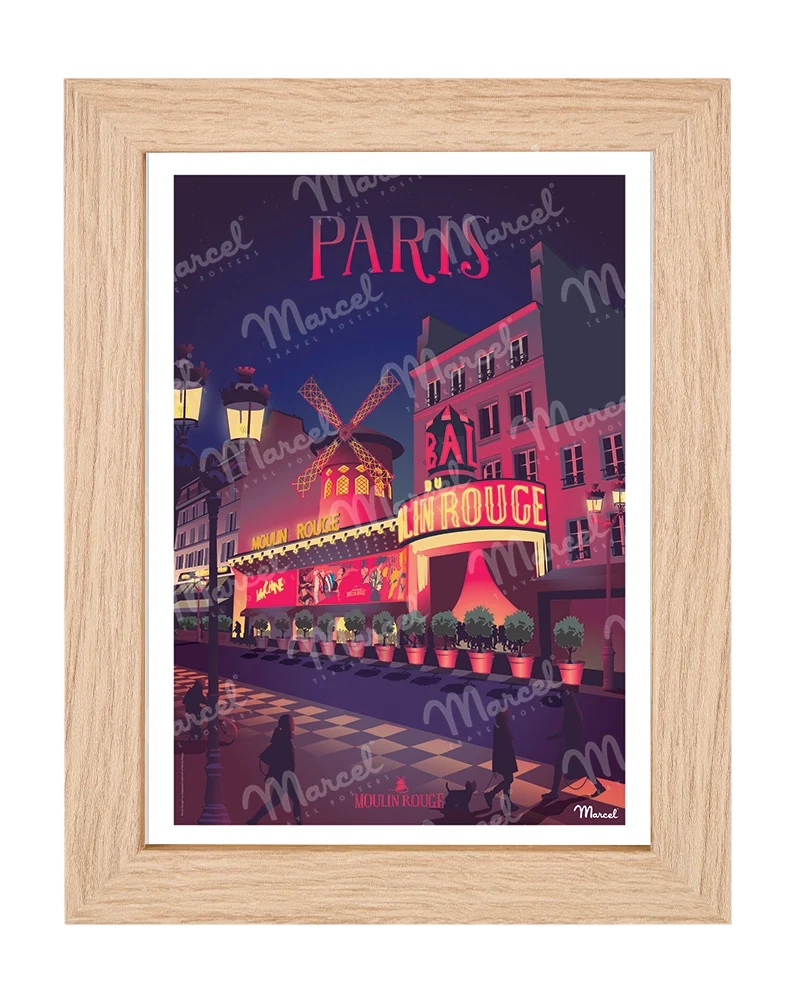 Carte Postale PARIS "Moulin Rouge"