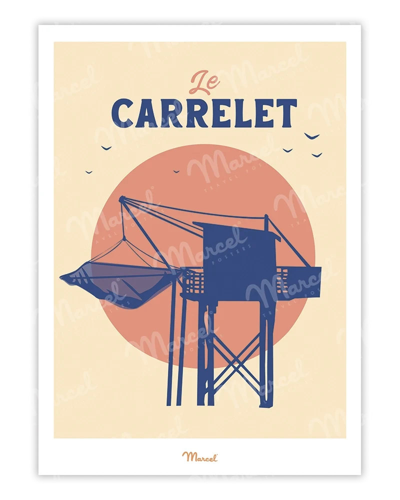 Affiche Travel Color "Le Carrelet"