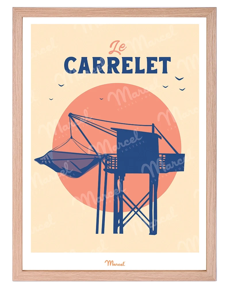 Affiche Travel Color "Le Carrelet"