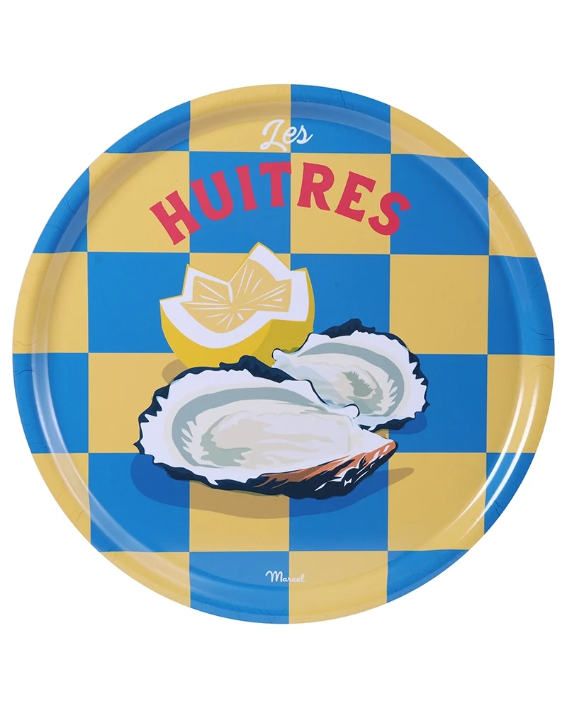 Plateau de Cuisine Rond TRAVEL COLOR "Huitres"
