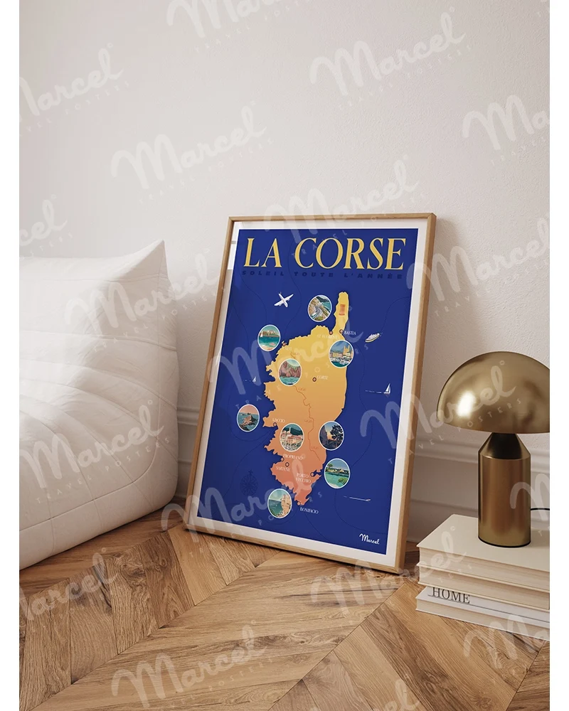 Affiche LA CORSE "Plan"