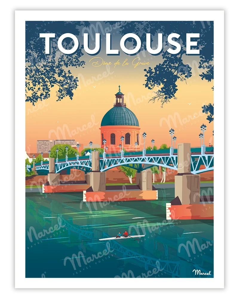Affiche TOULOUSE "Dôme de la Grave"