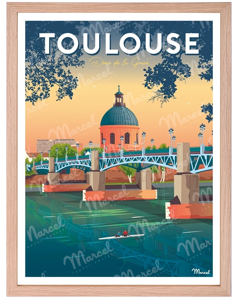 Affiche TOULOUSE "Dôme de la Grave"