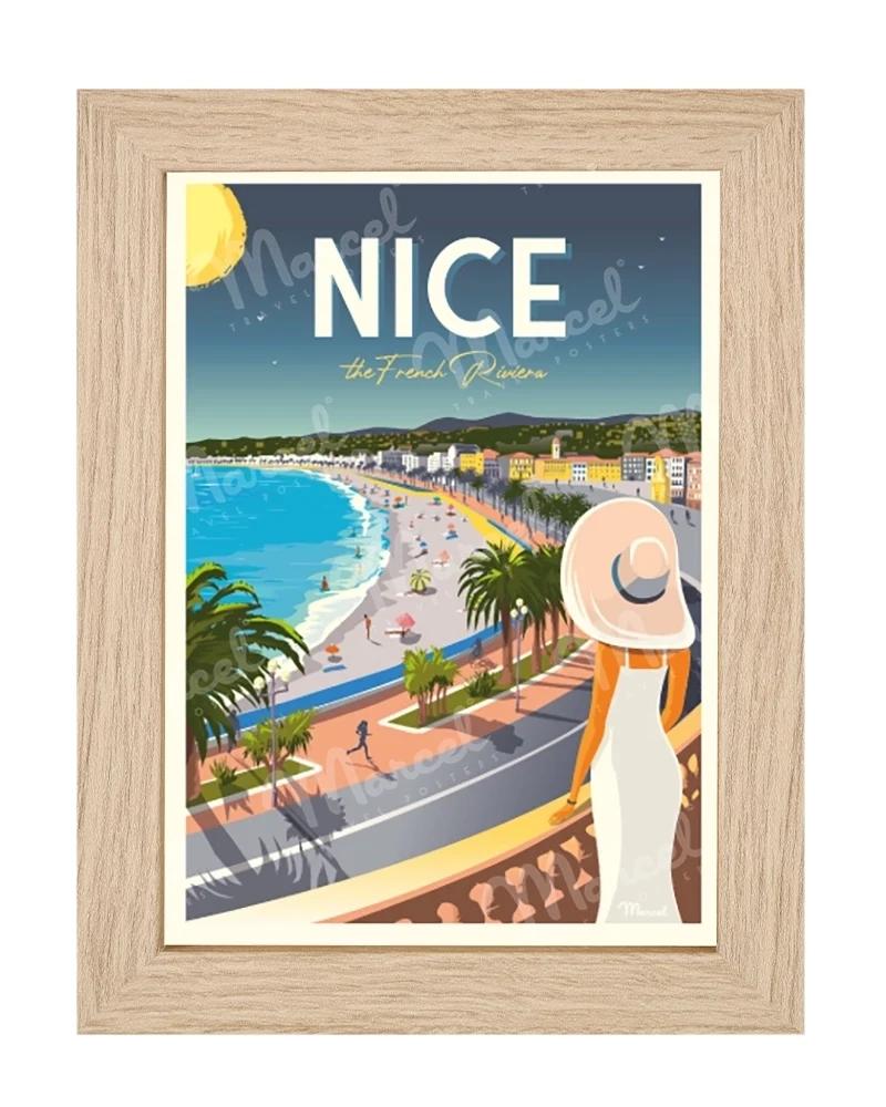 Carte Postale NICE "French Riviera"