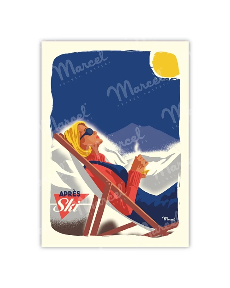Carte Postale "CLASSIC WINTER "Après Ski"