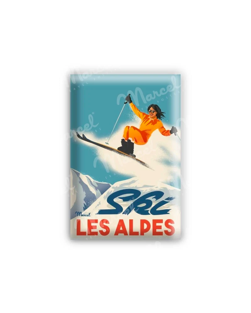 Magnet CLASSIC WINTER "La Skieuse"