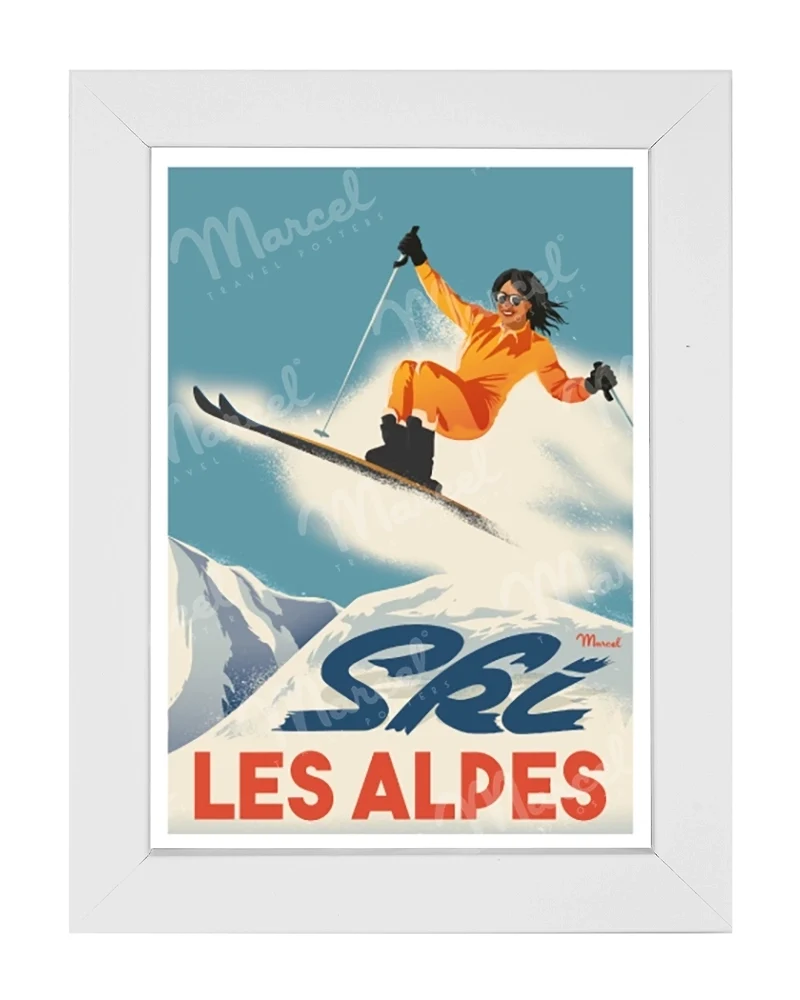 Carte Postale CLASSIC WINTER "La Skieuse"