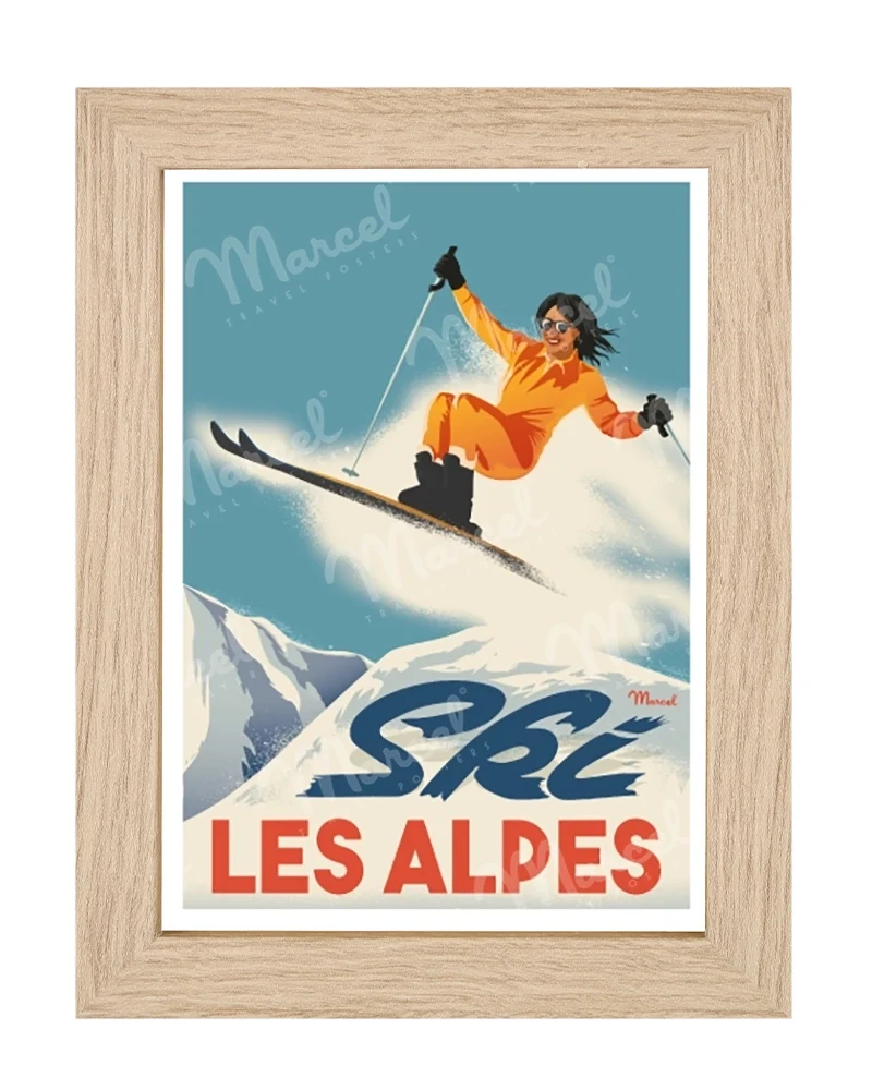 Carte Postale CLASSIC WINTER "La Skieuse"