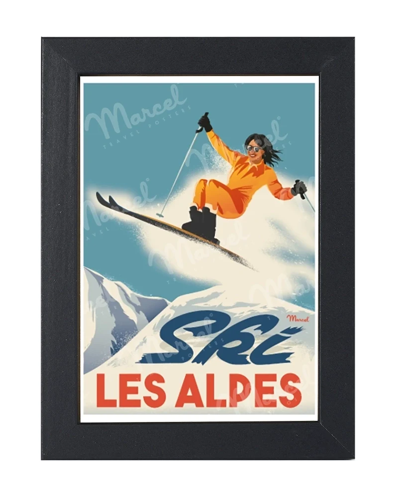 Carte Postale CLASSIC WINTER "La Skieuse"