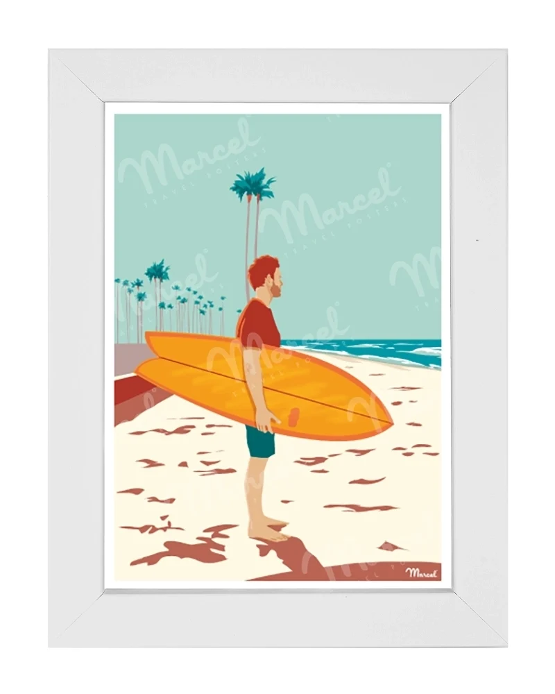 Carte Postale Surf "Checking Waves"