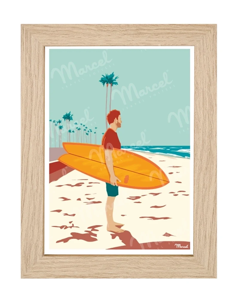 Carte Postale Surf "Checking Waves"