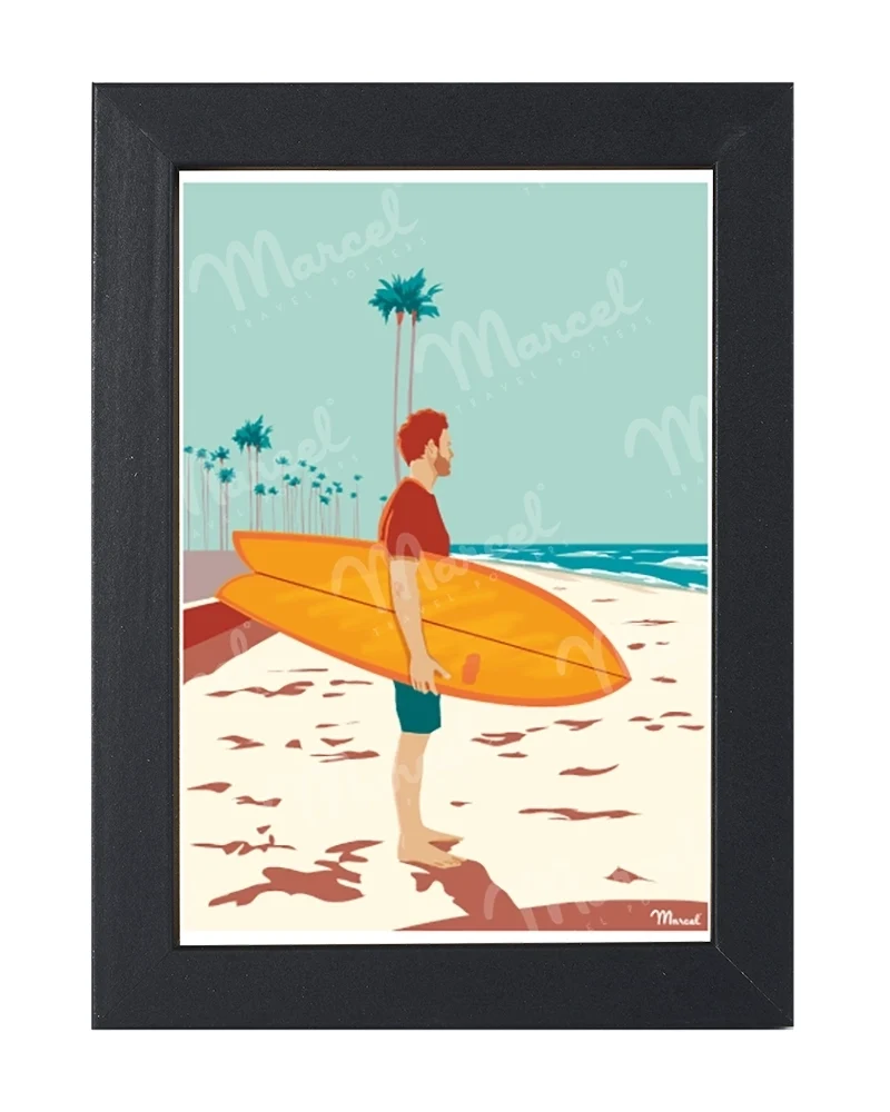 Carte Postale Surf "Checking Waves"