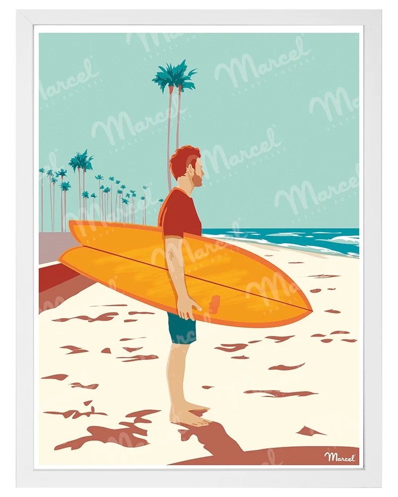 Affiche Surf "Checking Waves"
