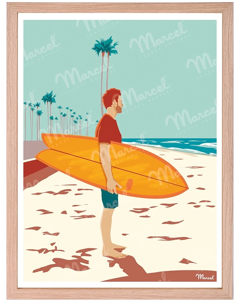 Affiche Surf "Checking Waves"