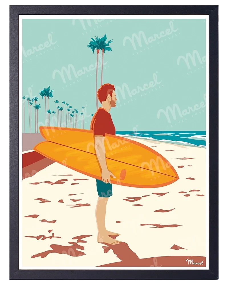 Affiche Surf "Checking Waves"