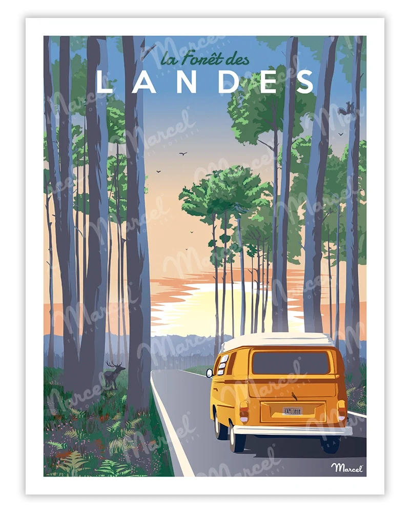 Affiche "Forêt des LANDES"