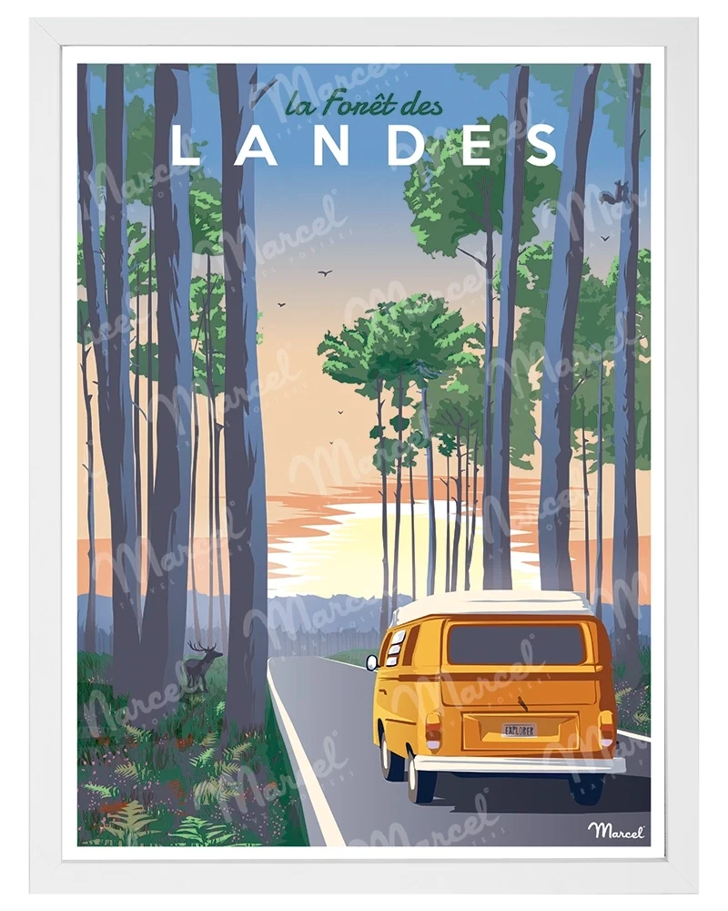 Affiche "Forêt des LANDES"
