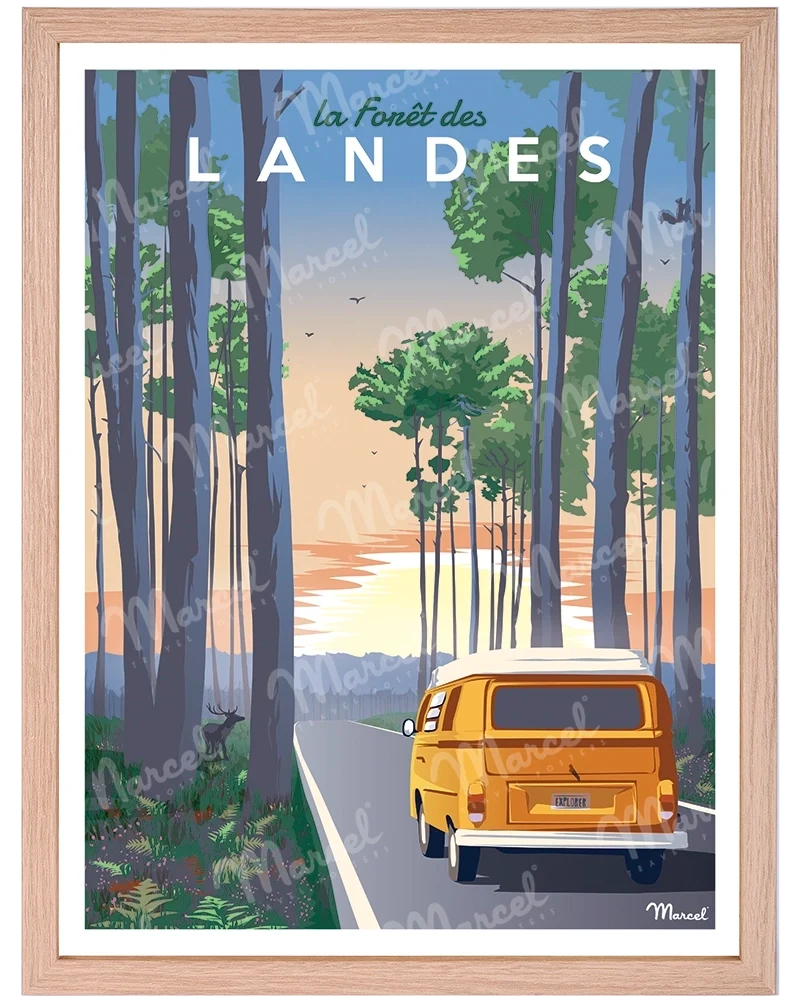 Affiche "Forêt des LANDES"