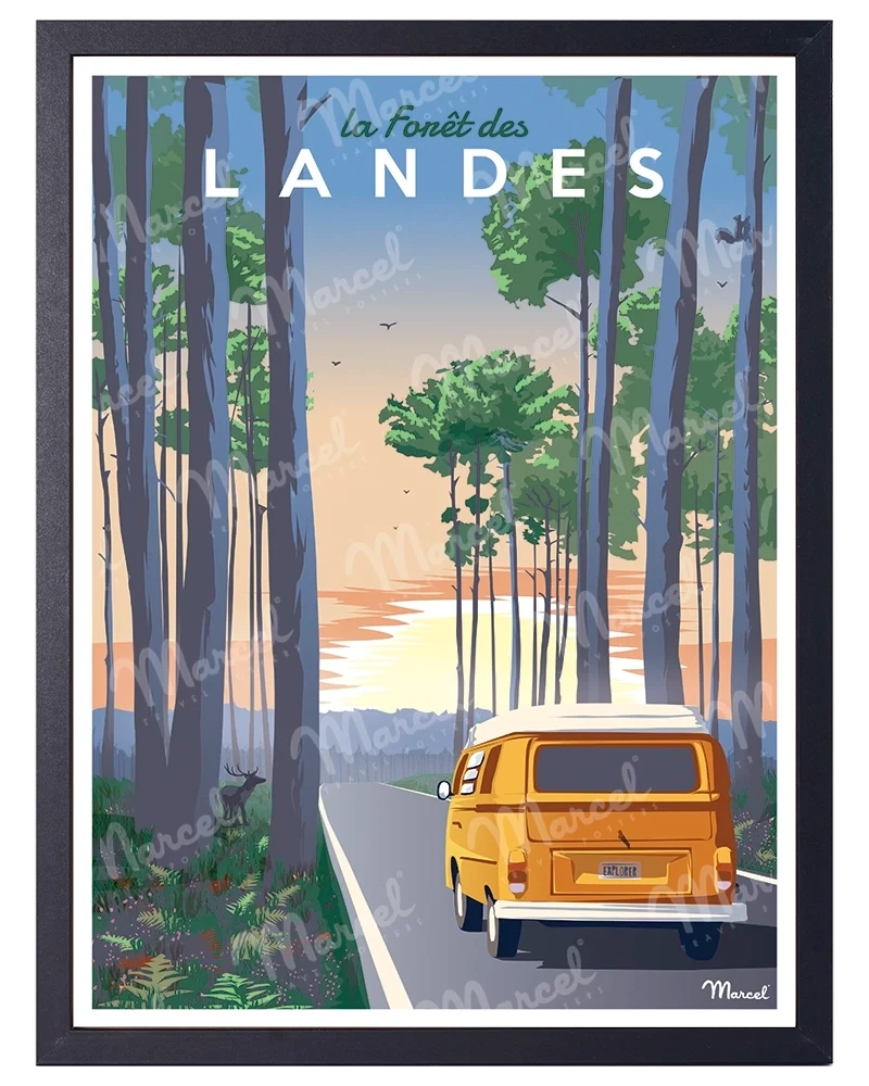 Affiche "Forêt des LANDES"