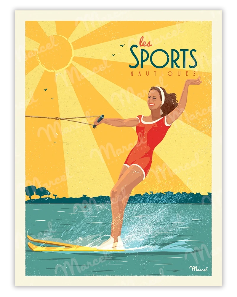 Affiche "Les Sports Nautiques"