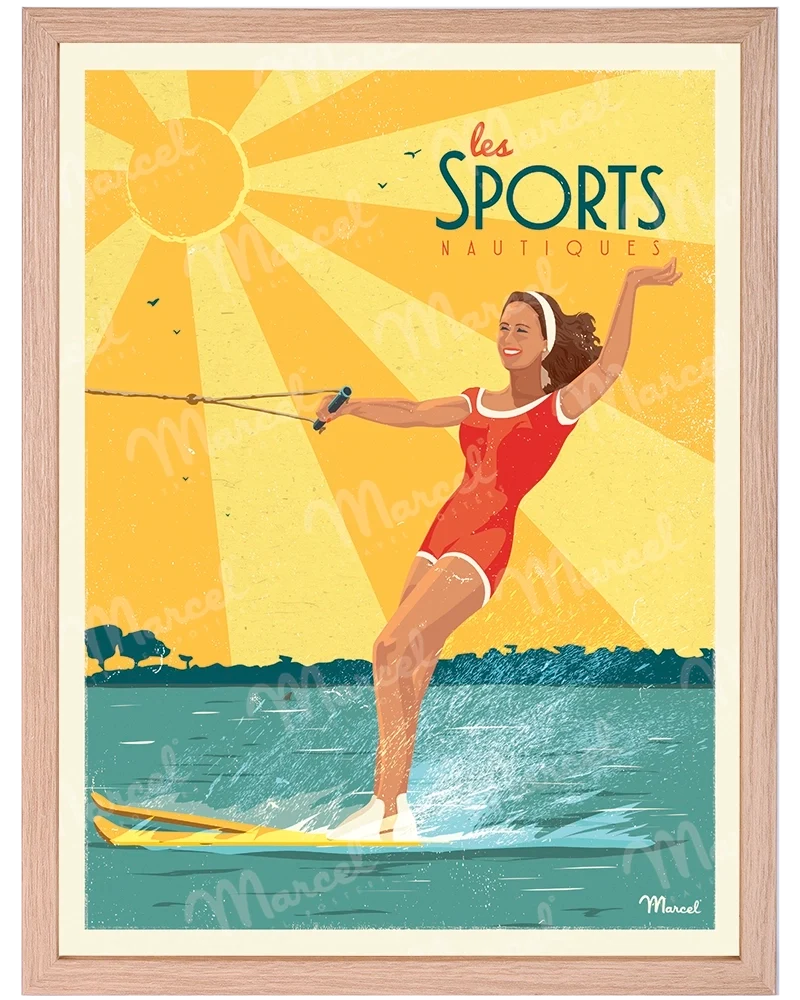 Affiche "Les Sports Nautiques"