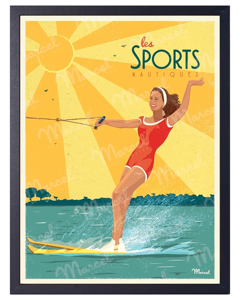 Affiche "Les Sports Nautiques"