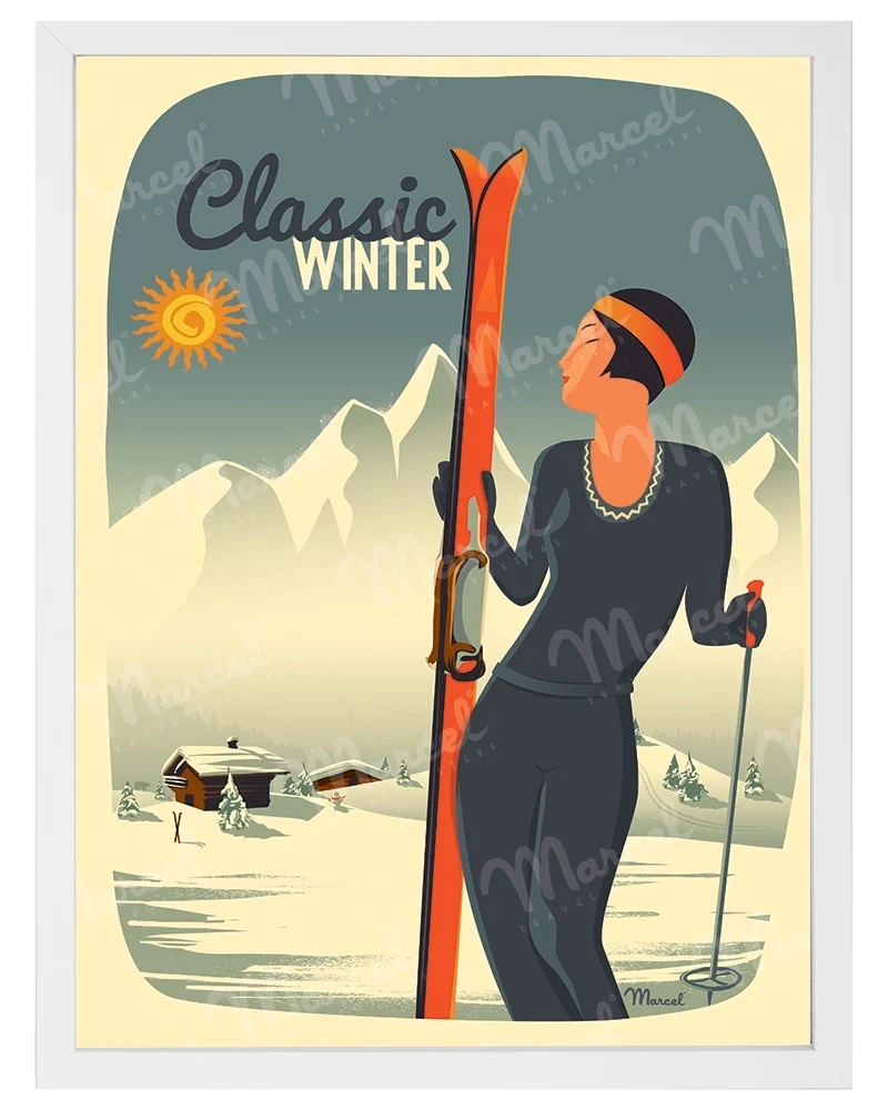 Affiche "Lady Ski"