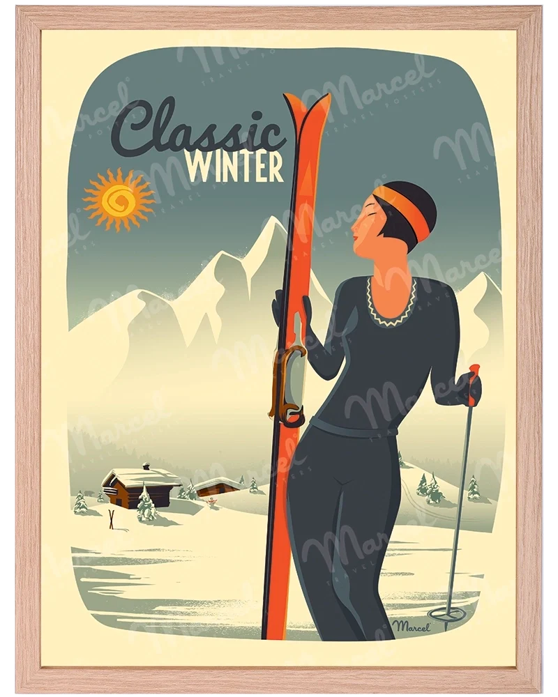 Affiche "Lady Ski"