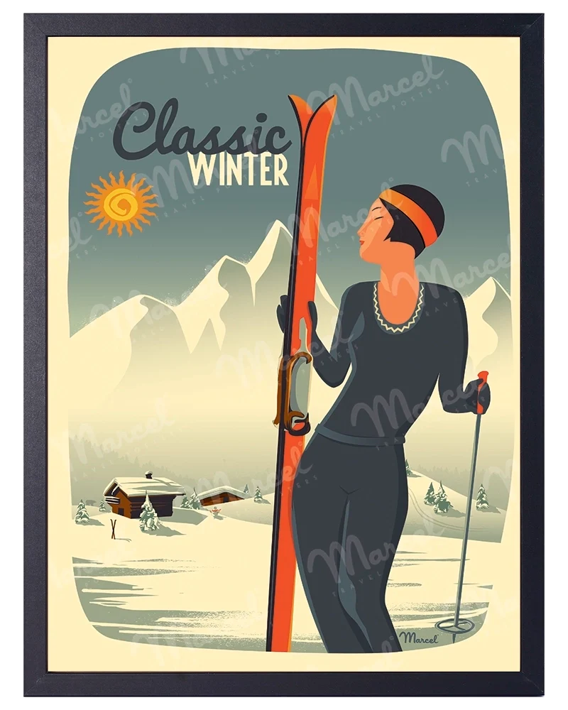 Affiche "Lady Ski"