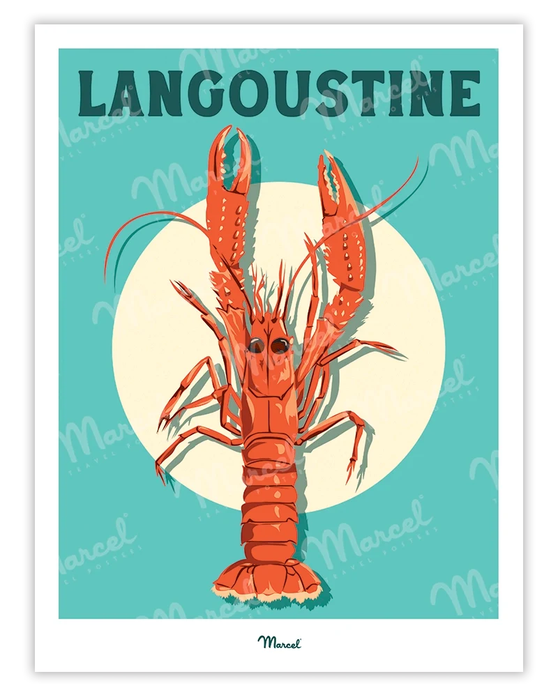 Affiche Travel Color "Langoustine"