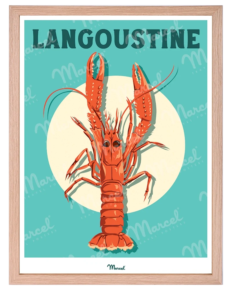 Affiche Travel Color "Langoustine"