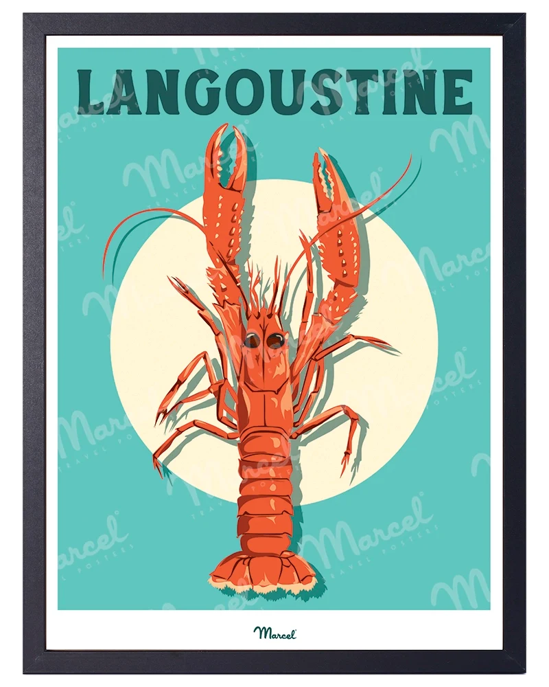 Affiche Travel Color "Langoustine"