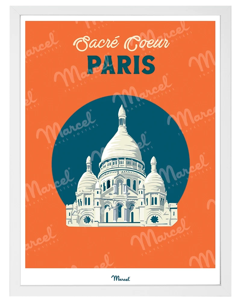 Affiche Travel Color PARIS "Sacré-Coeur"