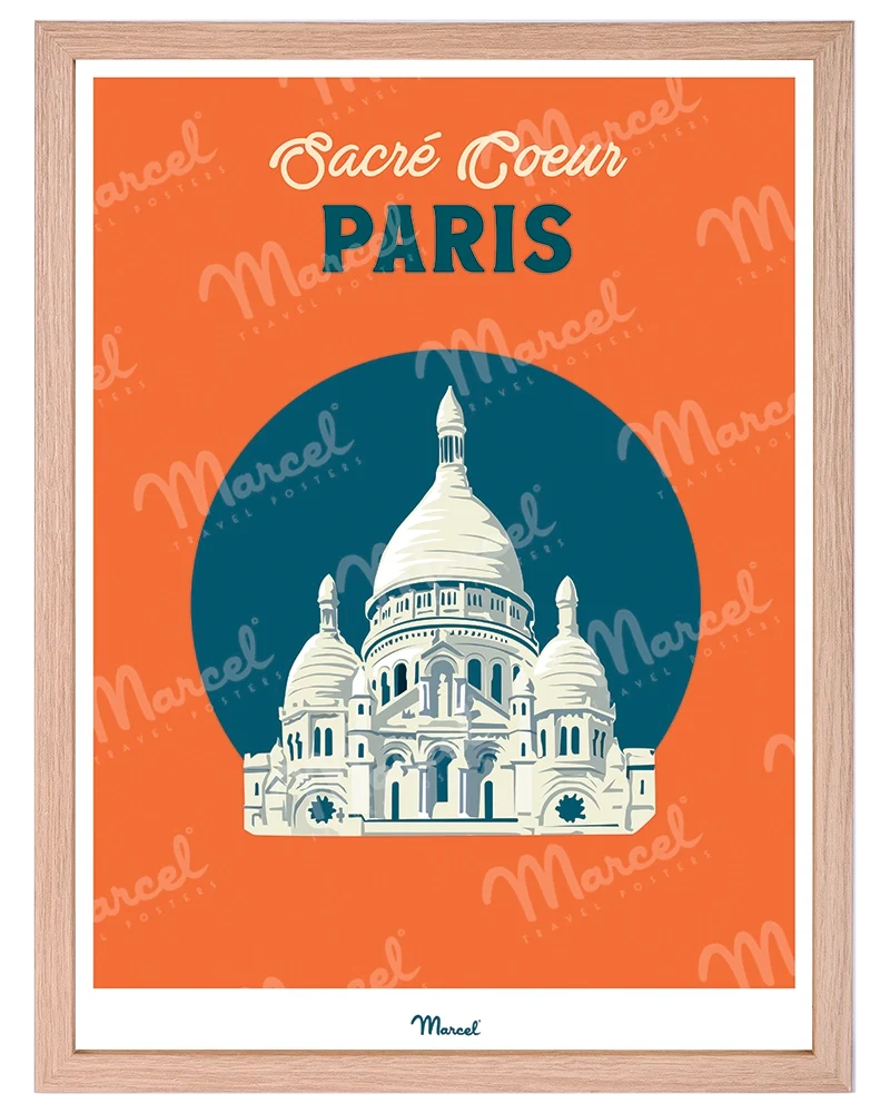 Affiche Travel Color PARIS "Sacré-Coeur"