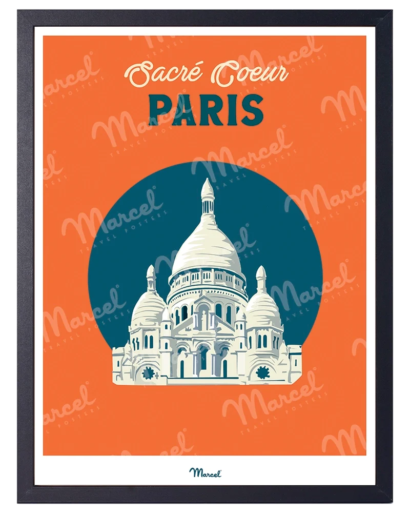Affiche Travel Color PARIS "Sacré-Coeur"