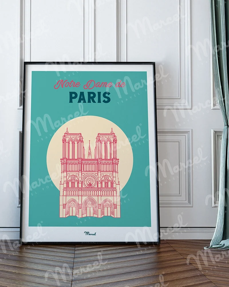 Affiche Travel Color PARIS "Notre Dame de Paris"
