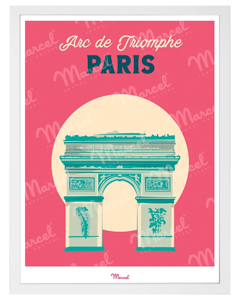 Affiche Travel Color PARIS "Arc de Triomphe"